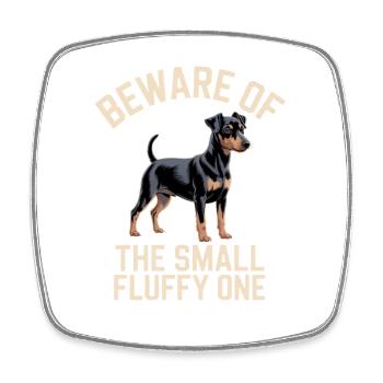Manchester Terrier Dog Gifts - Square fridge magnet - white - Front