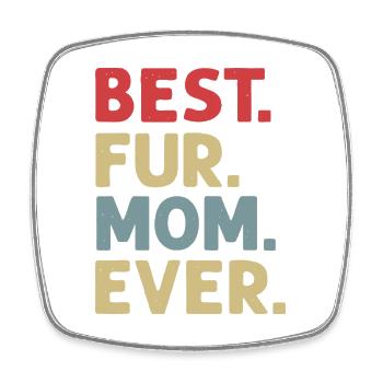 Beste Fellmama aller Zeiten - Viereckiger Kühlschrankmagnet - Weiß - Vorne