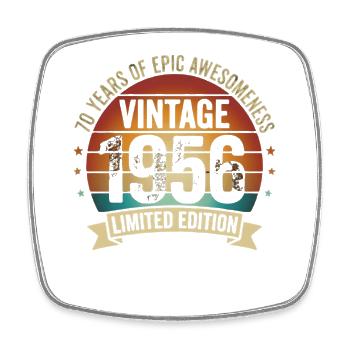 Vintage Anniversary 1956 Limited Edition - Square fridge magnet - white - Front