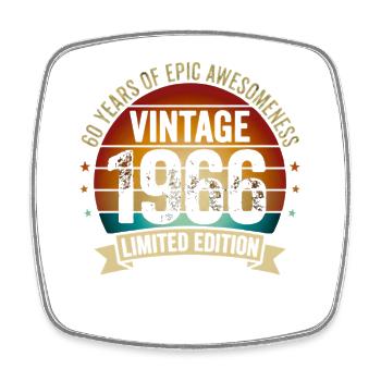 Édition limitée vintage 1966 - Magnet carré - blanc - Devant