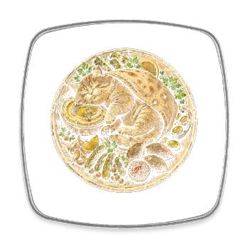 Libanon Libanese - Viereckiger Kühlschrankmagnet - Weiß - Vorne