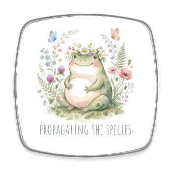 Propagating the Species Gardening Mom - Square fridge magnet - white - Front