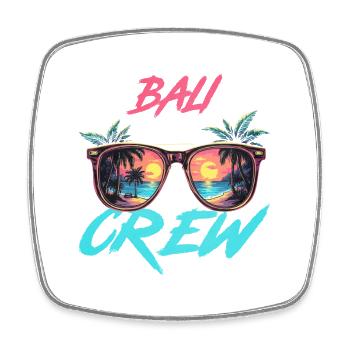 Bali Party Crew - Square fridge magnet - white - Front