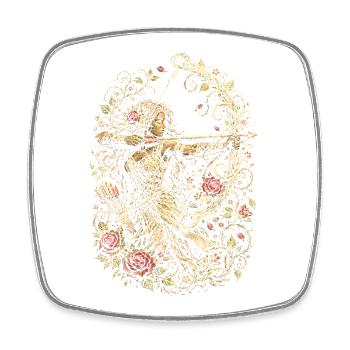 Archery Archer - Square fridge magnet - white - Front