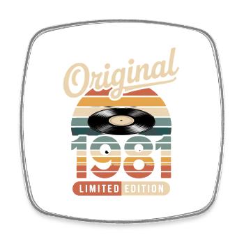 Edition limitée 1981 - Magnet carré - blanc - Devant