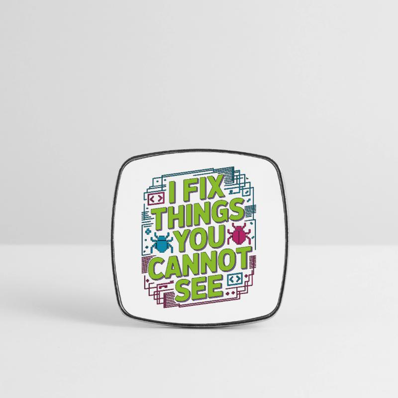 Game Developer I Fix Things Software Developer Square fridge magnet