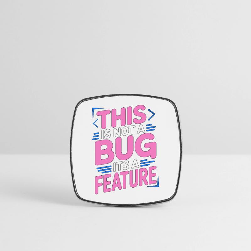 Game Developer This Is Not A Bug Game Programming Viereckiger Kühlschrankmagnet