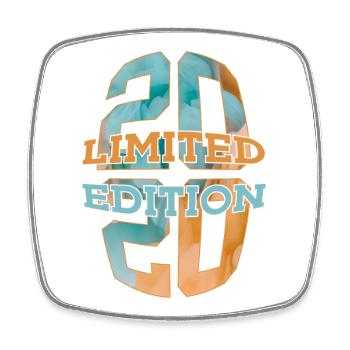 ÉDITION LIMITÉE 2020 6 ANS 6E ANNIVERSAIRE - Magnet carré - blanc - Devant