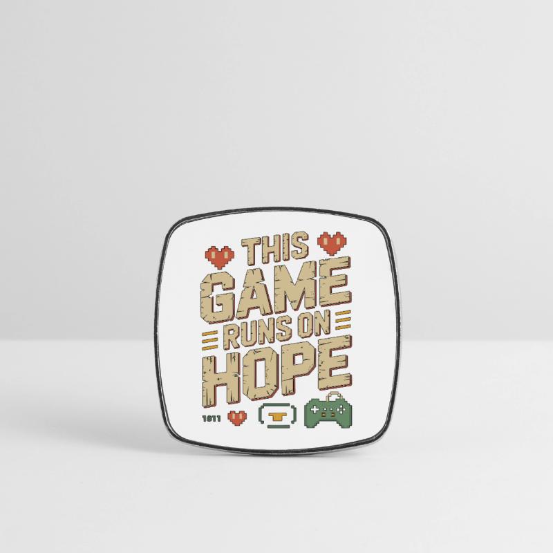 Game Developer This Game Runs On Indie Developer Viereckiger Kühlschrankmagnet