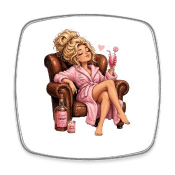 Not Today Stress Liquid Therapy Me Time Juice - Square fridge magnet - white - Front