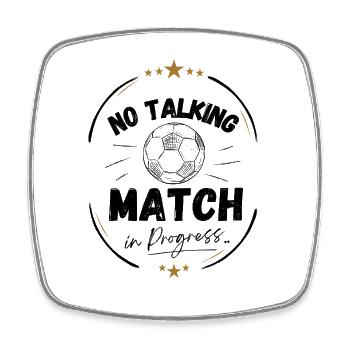 Fußball T-Shirt Männer & Frauen Match in Progress - Viereckiger Kühlschrankmagnet - Weiß - Vorne