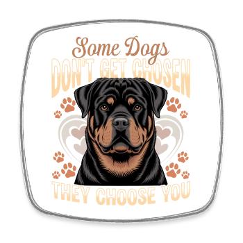 Rottweiler Rottweiler Rottie Race de chien - Magnet carré - blanc - Devant
