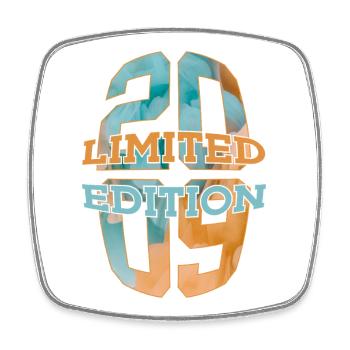 LIMITED EDITION 2009 17 YEARS 17TH BIRTHDAY - Square fridge magnet - white - Front