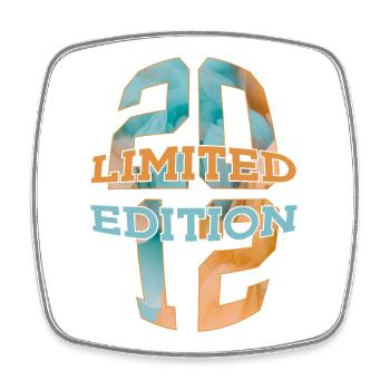 LIMITED EDITION 2012 14 JAHRE 14. GEBURTSTAG - Viereckiger Kühlschrankmagnet - Weiß - Vorne