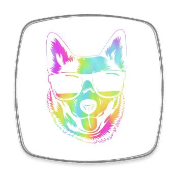 Australian Cattle Dog - Viereckiger Kühlschrankmagnet - Weiß - Vorne