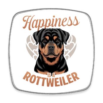Rottweiler Rottweiler Rottie Race de chien - Magnet carré - blanc - Devant