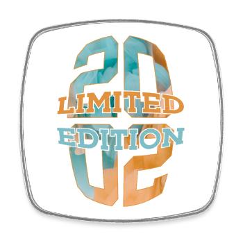LIMITED EDITION 2002 24 JAHRE 24. GEBURTSTAG - Viereckiger Kühlschrankmagnet - Weiß - Vorne