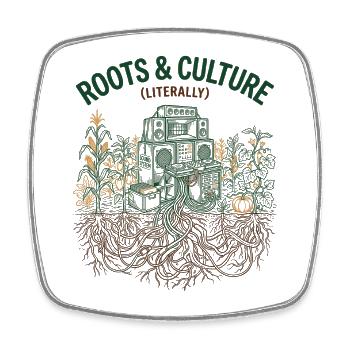 Roots And Culture - Square fridge magnet - white - Front