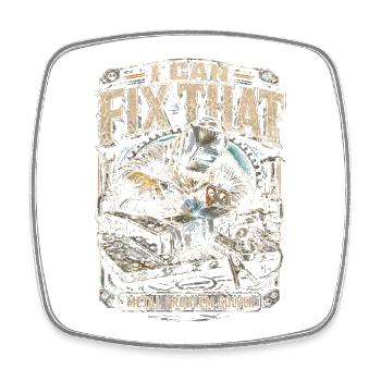Welder Welding Professional I Can Fix That - Square fridge magnet - white - Front