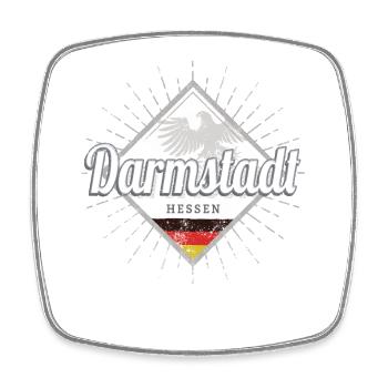 Darmstadt Stadt in Deutschland Hessen Souvenir - Viereckiger Kühlschrankmagnet - Weiß - Vorne