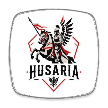 Husaria Winged Knight - Square fridge magnet - white - Front