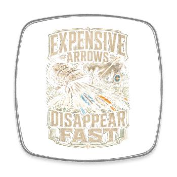 Archery Archer - Square fridge magnet - white - Front