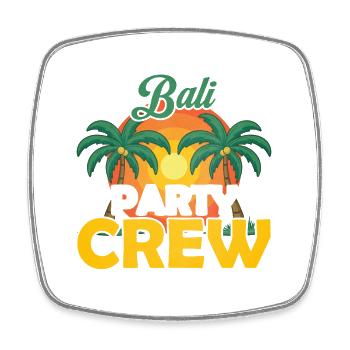 Équipe de la fête de Bali - Magnet carré - blanc - Devant