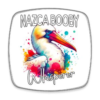 Nazca Booby Whisperer - Square fridge magnet - white - Front