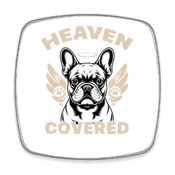 French Bulldog Frenchie Dog Breed - Viereckiger Kühlschrankmagnet - Weiß - Vorne