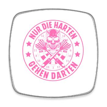 Darts - Viereckiger Kühlschrankmagnet - Weiß - Vorne