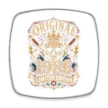 Édition Originale Limitée 1986 - Magnet carré - blanc - Devant