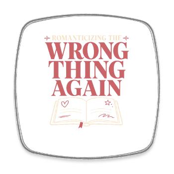 Poetcore Poet Poesie Dark Academia Geschenk - Viereckiger Kühlschrankmagnet - Weiß - Vorne