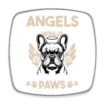 French Bulldog Frenchie Dog Breed - Viereckiger Kühlschrankmagnet - Weiß - Vorne