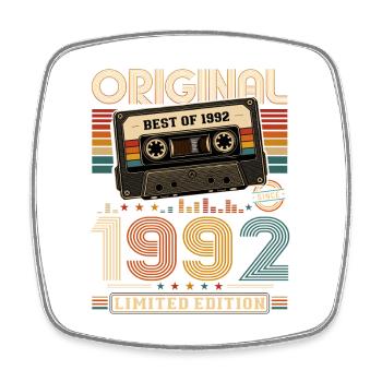Cassette du 34e anniversaire Gift Man Best of 1992 - Magnet carré - blanc - Devant