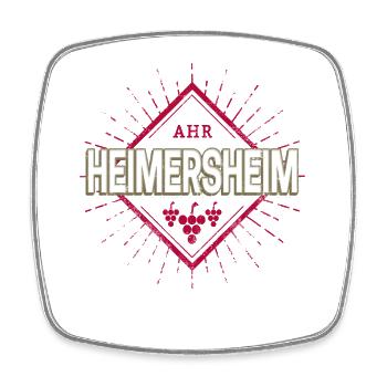 Heimersheim an der Ahr Vintage Vine Souvenir - Square fridge magnet - white - Front
