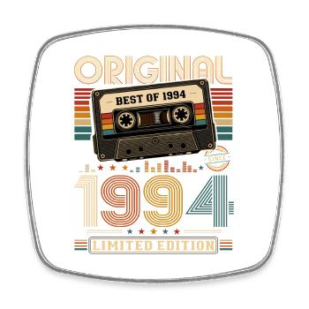 32nd Birthday Gift Husband Cassette Best of 1994 - Square fridge magnet - white - Front