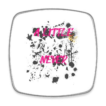 A little dirt never hurt Schlammlauf Mud Run Muddy - Square fridge magnet - white - Front