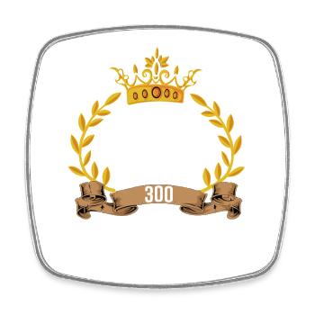 Bowling 300 Club Perfect Game Bowler Bekleidung - Viereckiger Kühlschrankmagnet - Weiß - Vorne