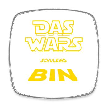 Schulkind - Einschulung - Erstklässler - Viereckiger Kühlschrankmagnet - Weiß - Vorne