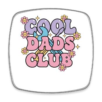 Gender Reveal Cool Dads Club Baby-Ankündigung Papa - Viereckiger Kühlschrankmagnet - Weiß - Vorne