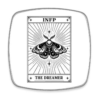 INFP | Personnalité des cartes de tarot - Magnet carré - blanc - Devant