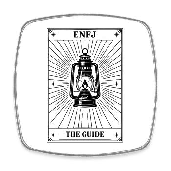 ENFJ | Personnalité des cartes de tarot - Magnet carré - blanc - Devant