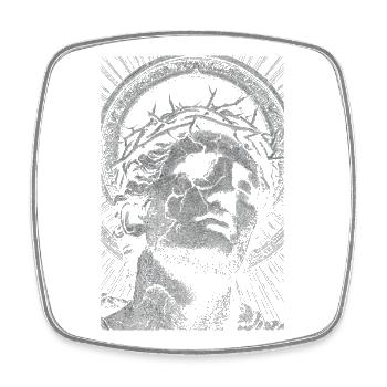 Ruine Sacrée : Le Martyr Inconnu - Magnet carré - blanc - Devant