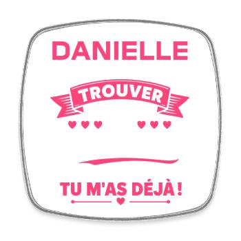 Danielle Cadeaux Déjà - Magnet carré - blanc - Devant