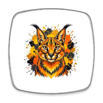 Karakal Vintage Sunset - Square fridge magnet - white - Front