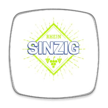Sinzig am Rhein in Deutschland Retro Weintrauben  - Viereckiger Kühlschrankmagnet - Weiß - Vorne