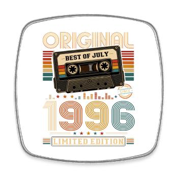 30th Birthday Gift Vintage July Vintage 1996 - Square fridge magnet - white - Front