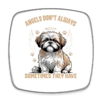 Shih Tzu Dog Breed - Square fridge magnet - white - Front