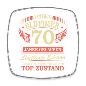 70. Geburtstag Mann Frau Limited Edition 1956 70 - Viereckiger Kühlschrankmagnet - Weiß - Vorne
