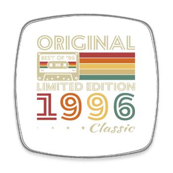 30 Years 1996 Vintage Retro Birthday Gift - Square fridge magnet - white - Front